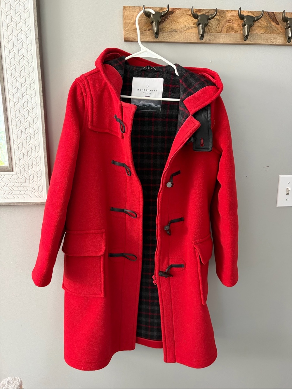 Montgomery England duffle coat Women’s Red